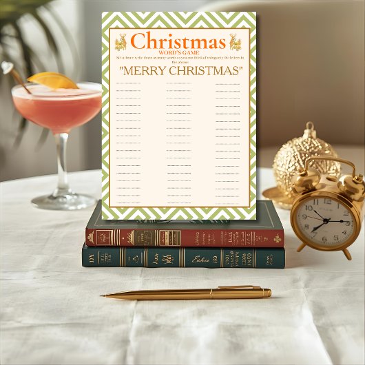 Carte de jeu de mots de Noël tropical