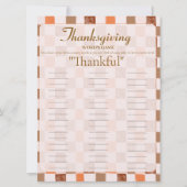 Carte de jeu de mots de Thanksgiving rétro (Devant)