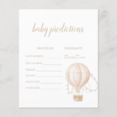 Carte de jeu de prédiction de ballon à air chaud r (Devant)