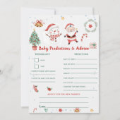 Carte de jeu de prédictions et de conseils pour bé (Devant)