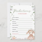 Carte de jeu de prédictions Some Bunny Baby (Devant)