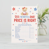 Carte de jeu de prix Red White Due (Debout devant)