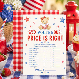 Carte de jeu de prix Red White Due