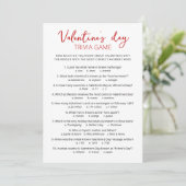 Carte de jeu de quiz de la Saint-Valentin avec rép (Debout devant)