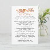 Carte de jeu de quiz Halloween (Debout devant)