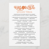 Carte de jeu de quiz Halloween (Devant)
