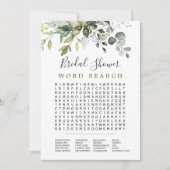 Carte de jeu de recherche de mots Eucalyptus pour  (Devant)