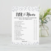 Carte de jeu de Shower mariée modifiable Ever ou N (Debout devant)
