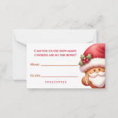 Carte de jeu de simulation Cookie de Noël (Devant)