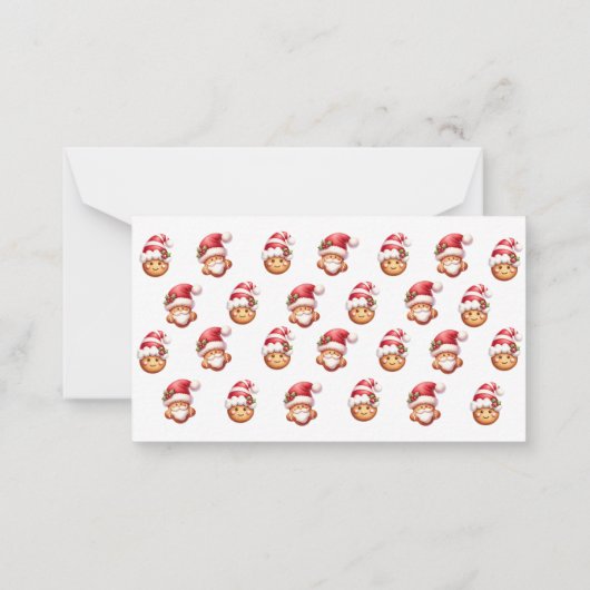 Carte de jeu de simulation Cookie de Noël (Dos)