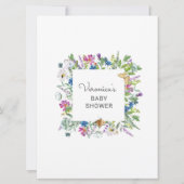 Carte de jeu de téléphone à Baby shower floral lar (Dos)