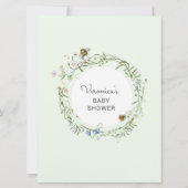 Carte de jeu de téléphone de Baby shower rustique (Dos)