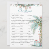 Carte de jeu de trivia de Noël côtier (Devant)