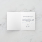 Carte de jeu d'échecs de la Fête des Pères de fils (Intérieur)