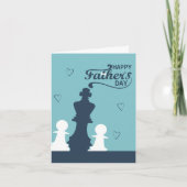 Carte de jeu d'échecs de la Fête des Pères de la p (Devant)