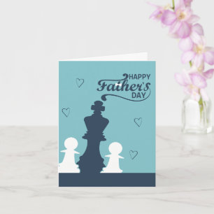 Carte de jeu d'échecs de la Fête des Pères de la p
