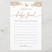 Carte de jeu Devinez la nourriture pour bébé Twink (Devant)