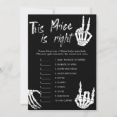 Carte de jeu devinez le prix pour Baby Shower Hall (Devant)