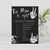 Carte de jeu devinez le prix pour Baby Shower Hall (Debout devant)