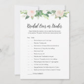 Carte de jeu DEVON Over or Under Fête des mariées (Devant)