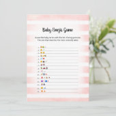 Carte de jeu d'image d'émoji bébé lapin blanc rose (Debout devant)