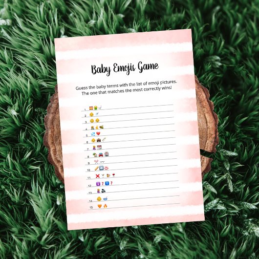 Carte de jeu d'image d'émoji bébé lapin blanc rose