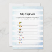 Carte de jeu d'image d'émoji de bébé lapin blanc b (Devant)