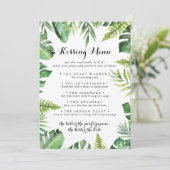 Carte de jeu du menu de baiser de mariage de desti (Debout devant)