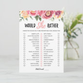 Carte de jeu éditable 'Would She Rather' pour anni (Debout devant)