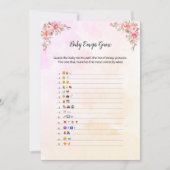 Carte de jeu Elephant Baby shower bébé Emoji (Devant)