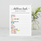 Carte de jeu Emoji Pictionary du livre pour enfant (Debout devant)