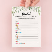 Carte de jeu Emoji Pictionary Fête des mariées ver