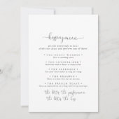 Carte de jeu Fancy Script Mariage Kissing Menu (Devant)