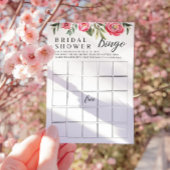 Carte de jeu Fête des mariées Bingo