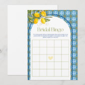 Carte de jeu Fête des mariées citron méditerranéen (Devant / Derrière)