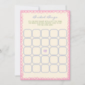 Carte de jeu Fête des mariées de bingo nuptiale (Devant)