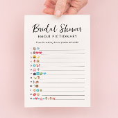 Carte de jeu Fête des mariées Emoji Pictionary