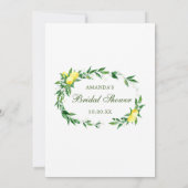 Carte de jeu Fête des mariées Lemons Blossom Green (Dos)