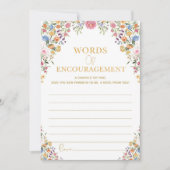 Carte de jeu Fleur sauvage coloré Conseils et souh (Devant)