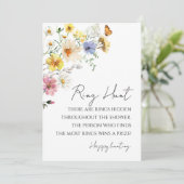 Carte de jeu Fleur sauvage de Fête des mariées Boh (Debout devant)