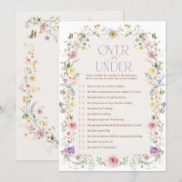 Carte de jeu fleur sauvage sur ou sous Fête des ma