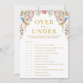 Carte de jeu fleur sauvage sur ou sous Fête des ma (Devant)