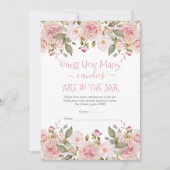 Carte de jeu Floral Guess How Many Candies dans le (Devant)