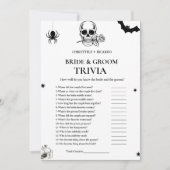 Carte de jeu Gothique Halloween mariée & Groom Tri (Devant)