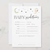 Carte de jeu Halloween Ghost Baby showers Prédicti (Devant)