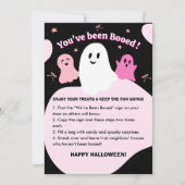 Carte de jeu Halloween « Vous avez été hué » pour  (Devant)