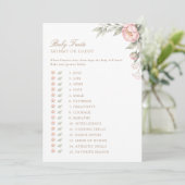 Carte de jeu imprimable pour bébé en fleurs Traits (Debout devant)