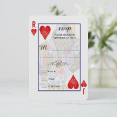 Carte de jeu King Queen RSVP (Debout devant)