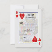 Carte de jeu King Queen RSVP (Devant)