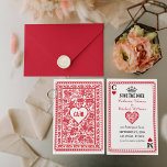 Carte de jeu Las Vegas Casino Mariage Monogramme<br><div class="desc">Introduire le faire-part de mariage parfait pour ceux qui recherchent quelque chose d'unique et ludique! Notre invitation inspirée de la carte de jeu est parfaite pour un mariage Las Vegas ou un mariage à thème casino. Cette invitation a été conçue pour ressembler à une carte de jeu classique. L'avant de...</div>